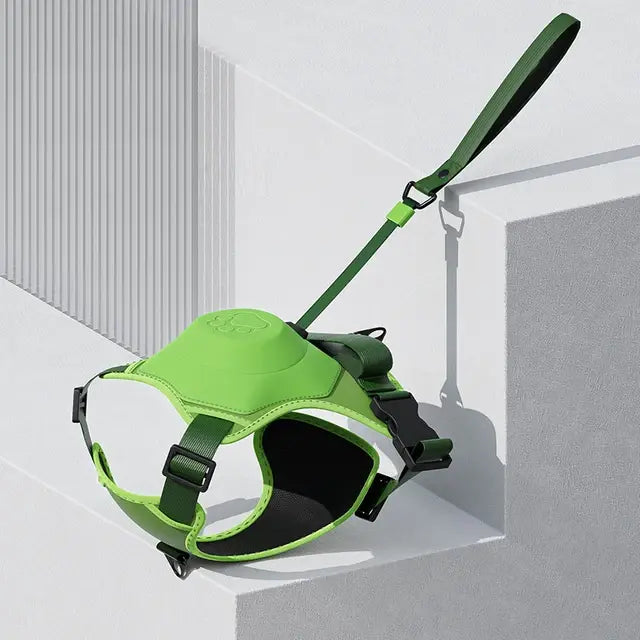 Retractable Leash with No-Pull Chest Harness