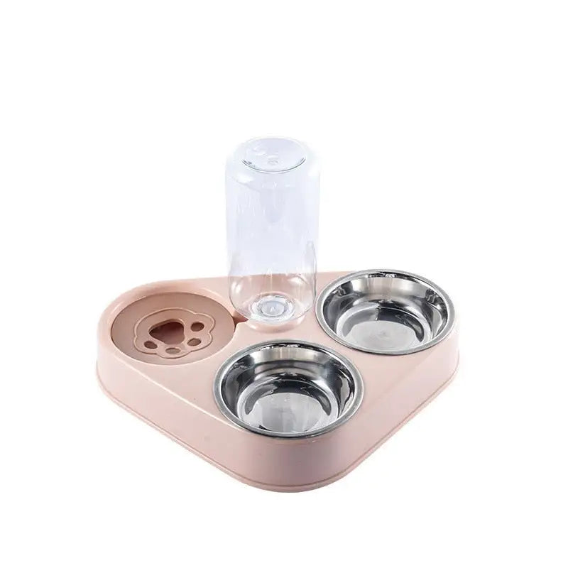 3-in-1 Pet Bowl with Automatic Water Dispenser
