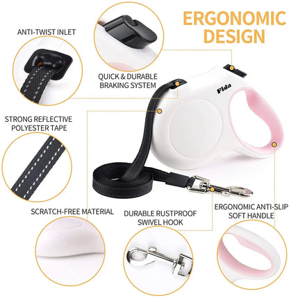 Dog Leash with Built-in Poop Bag Dispenser
