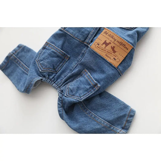 Dog Denim Jumpsuits