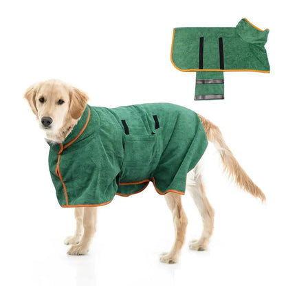 Absorbent Pet Bathrobe