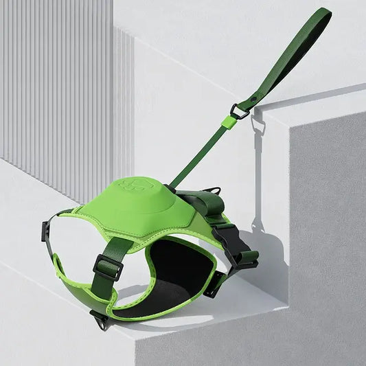 Retractable Leash with No-Pull Chest Harness